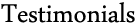 Testimonials